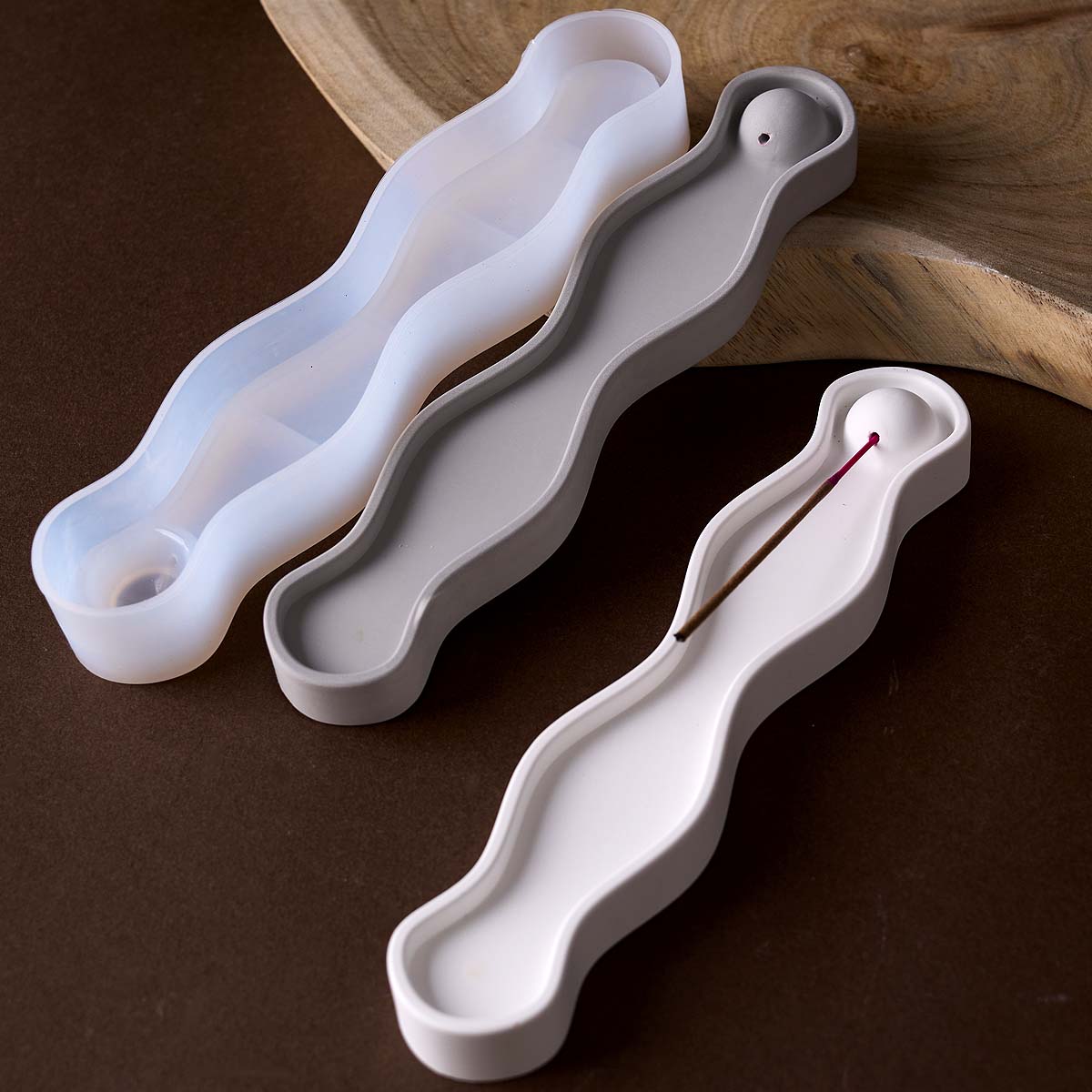 Serving Tray Mold - Cetakan Silikon Baki Sisipan Dupa Panjang