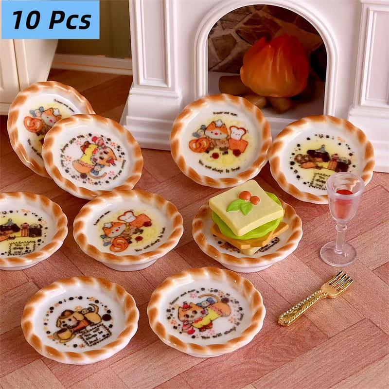 10 Buah/Set Rumah Boneka Minia - Resin Craft Kit ulasan dan harga