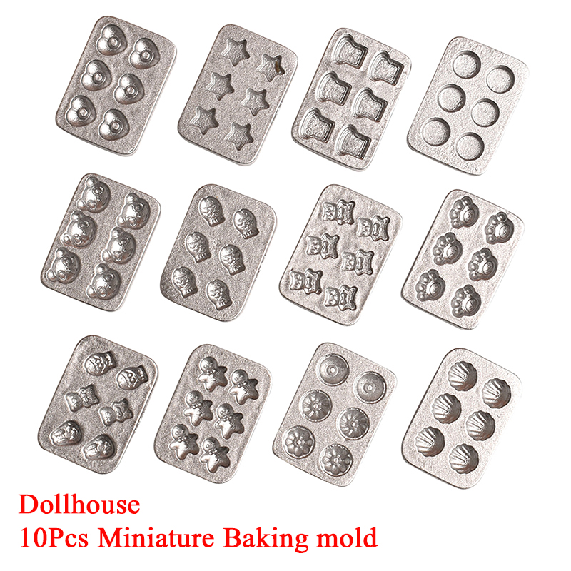 10 pcs Cetakan Kue Miniatur Ru - Silicone Mold Tray ulasan dan harga